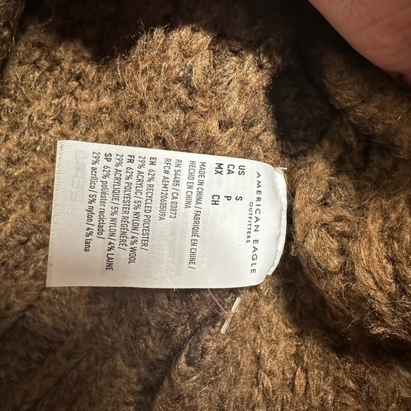 American Eagle Outfitters Brown Cable Knit Sweater - Picture 5 of 5
